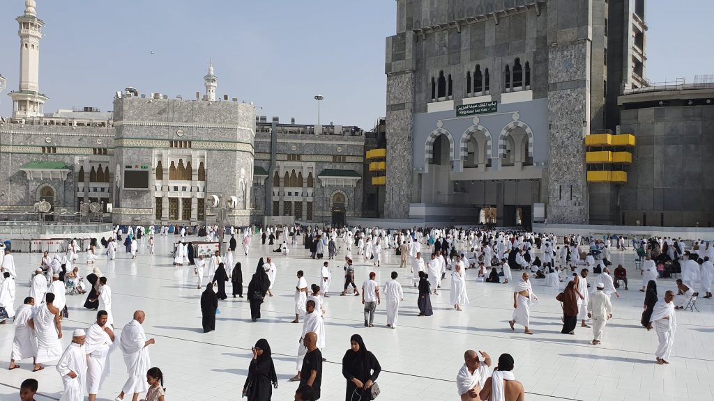 crowd of people at masjid al haram